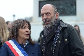 Inauguration of The Place Du Pont Neuf Christo and Jeanne Claude - Paris