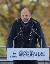 Inauguration of The Place Du Pont Neuf Christo and Jeanne Claude - Paris
