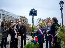 Inauguration of The Place Du Pont Neuf Christo and Jeanne Claude - Paris