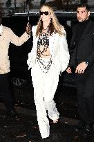 PFW - Charlize Theron Leaving La Reserve Hotel