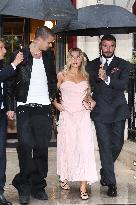 PFW - David Beckham With Daughter Harper And Son Romeo