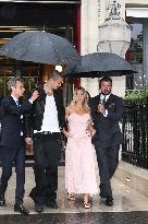 PFW - David Beckham With Daughter Harper And Son Romeo