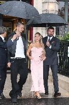 PFW - David Beckham With Daughter Harper And Son Romeo