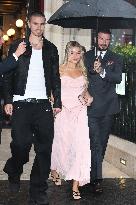 PFW - David Beckham With Daughter Harper And Son Romeo