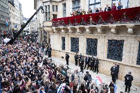 Abdication Ceremony of Luxembourg Grand Duke Henri - Balcony - Luxembourg