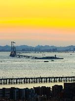 Shenzhen-Zhongshan Link Sunset View