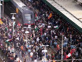 General Strike For the Global Sumud Flotilla - Genoa