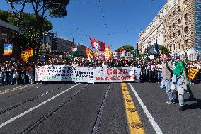 General Strike For the Global Sumud Flotilla - Roma