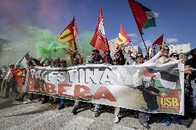 General Strike For the Global Sumud Flotilla - Naples