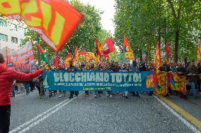 General strike For the Global Sumud Flotilla - Turin