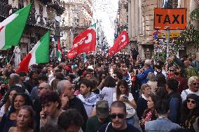 General Strike For the Global Sumud Flotilla - Palermo