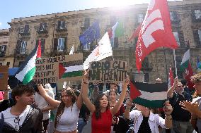 General Strike For the Global Sumud Flotilla - Palermo