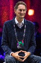 Jeff Bezos Talk With John Elkann At Italian Tech Week - Turin