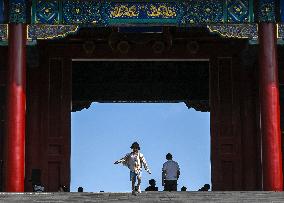Tourists Visit the Palace Museum - Beijing