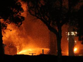 Chevron Refinery Fire In California