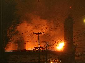 Chevron Refinery Fire In California