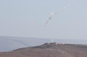 Israeli Incendiary bomb in Marjeyoun Plain - Lebanon