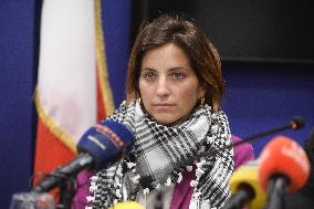 Press Conference Of Italian Parliamentarians Expelled From Israel - Rome