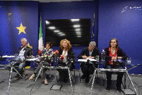 Press Conference Of Italian Parliamentarians Expelled From Israel - Rome
