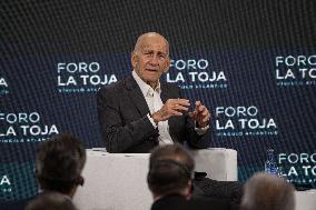Former Israeli PM Ehud Olmert at the La Toja Forum - Spain