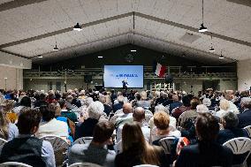 Bruno Retailleau During Meeting for Partial Legislative Elections - Montauban