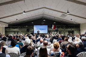 Bruno Retailleau During Meeting for Partial Legislative Elections - Montauban