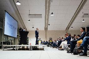 Bruno Retailleau During Meeting for Partial Legislative Elections - Montauban