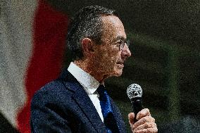 Bruno Retailleau During Meeting for Partial Legislative Elections - Montauban