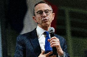 Bruno Retailleau During Meeting for Partial Legislative Elections - Montauban