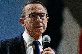 Bruno Retailleau During Meeting for Partial Legislative Elections - Montauban