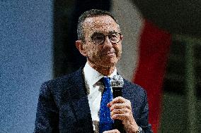 Bruno Retailleau During Meeting for Partial Legislative Elections - Montauban