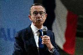 Bruno Retailleau During Meeting for Partial Legislative Elections - Montauban