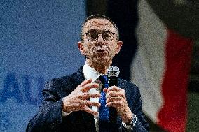 Bruno Retailleau During Meeting for Partial Legislative Elections - Montauban