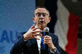 Bruno Retailleau During Meeting for Partial Legislative Elections - Montauban