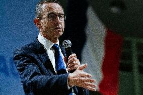 Bruno Retailleau During Meeting for Partial Legislative Elections - Montauban