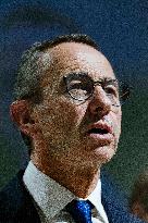 Bruno Retailleau During Meeting for Partial Legislative Elections - Montauban