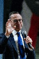 Bruno Retailleau During Meeting for Partial Legislative Elections - Montauban