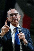 Bruno Retailleau During Meeting for Partial Legislative Elections - Montauban