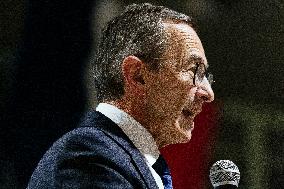 Bruno Retailleau During Meeting for Partial Legislative Elections - Montauban