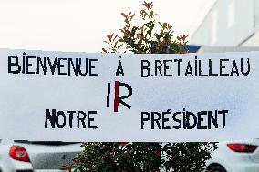 Bruno Retailleau During Meeting for Partial Legislative Elections - Montauban