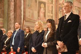 Italian PM Giorgia Meloni At San Francesco Celebration - Assisi