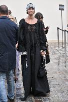 PFW Ann Demeulemeester Outside Arrivals