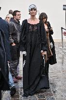 PFW Ann Demeulemeester Outside Arrivals