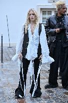 PFW Ann Demeulemeester Outside Arrivals