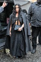 PFW Ann Demeulemeester Outside Arrivals