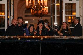 PFW - Georgina Rodriguez Spotted At Shangri-La Paris Hotel