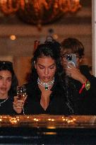 PFW - Georgina Rodriguez Spotted At Shangri-La Paris Hotel