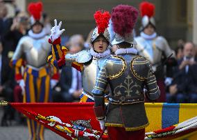 Pope Leo XIV Attends Swearing-in Of New Swiss Guard Recruits - Vatican