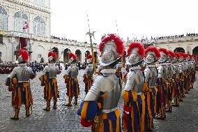 Pope Leo XIV Attends Swearing-in Of New Swiss Guard Recruits - Vatican