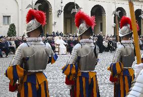 Pope Leo XIV Attends Swearing-in Of New Swiss Guard Recruits - Vatican